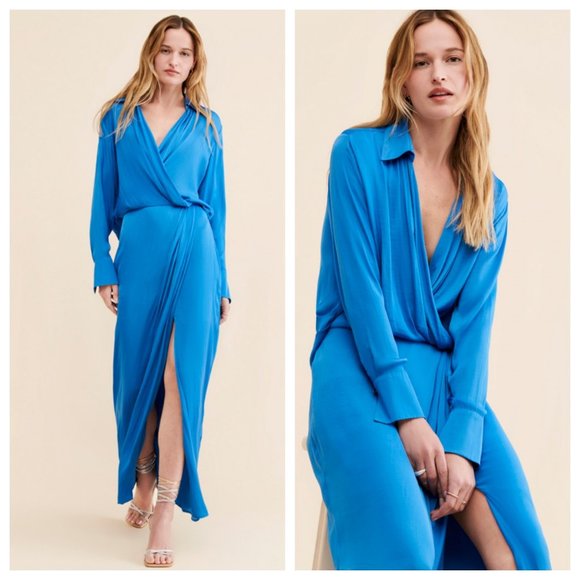 Free People Aida Maxi Wrap Dress - Picture 1 of 3